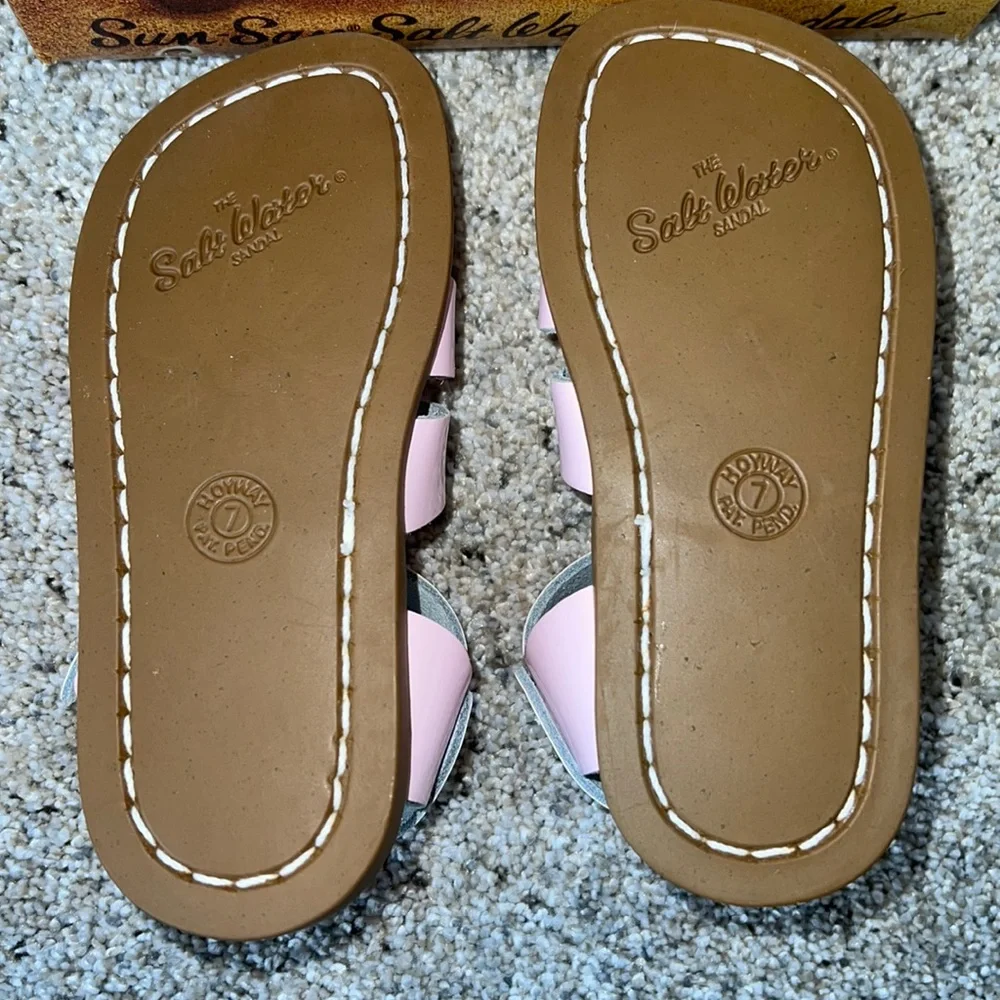AUTH NIB Salt Water the Original Sandal Toddler Little Kids SHINY PINK